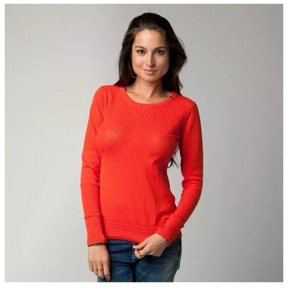 Fox Tops - $56 Fox Racing Women’s Viper Sweater In Orange Flame Size S